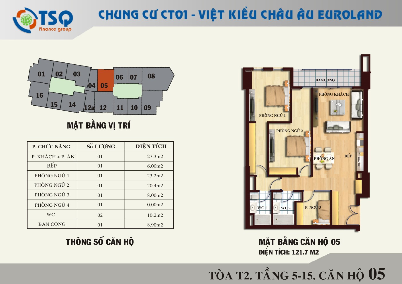 Chung cư TSQ EUROLAND – Làng Việt Kiều Châu Âu