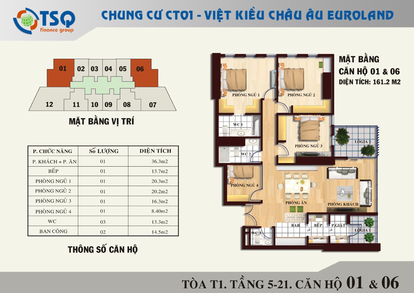 Chung cư TSQ EUROLAND – Làng Việt Kiều Châu Âu