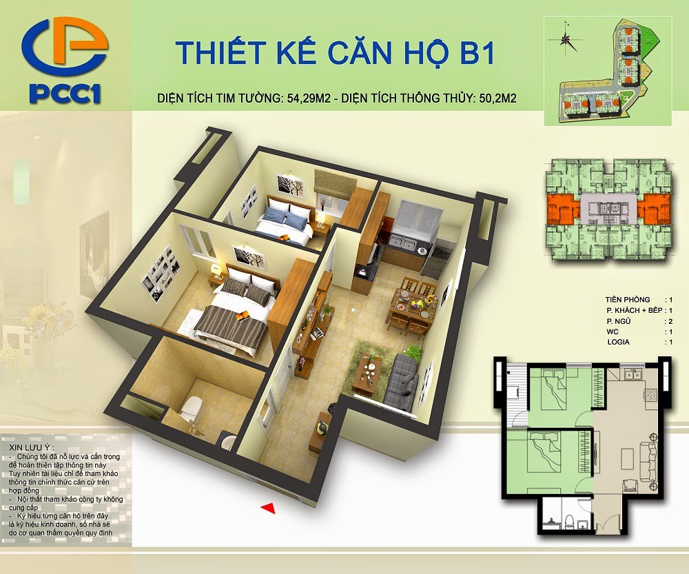 Bán gấp Căn hộ 67m2 2PN 2WC tại PCC1 Complex – Tháng 10-2024